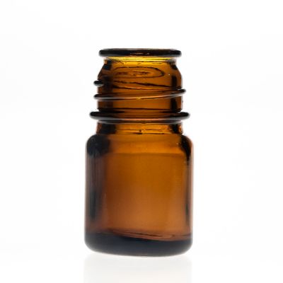 Wide Mouth 18ml amber glass pharmaceutical grade bottles / amber syrup medicine glass bottle