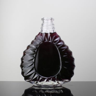 Crystal unique liquor bottle fancy 50cl clear glass bottles