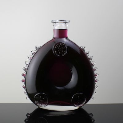 700ml brandy bottle 70cl special shaped liquor bottle unique shaped glass bottles