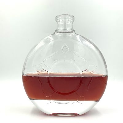 700ml Ball Shaped Glass Bottle For Red Wine, Vodka ,Whisky 