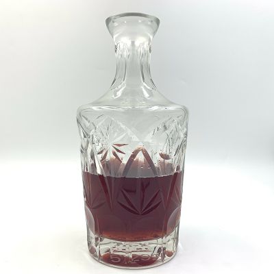 Uniquely Design Square large capacity Glass Bottle Wine 