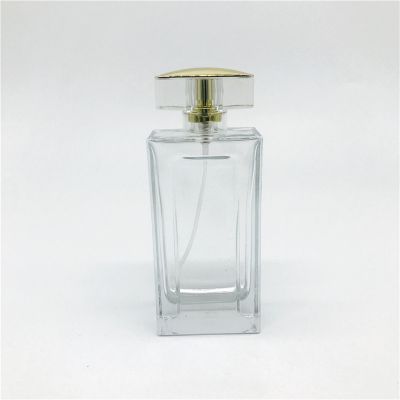 Clear empty 80ml glass perfume bottle spray bottles cosmetic glass bottles