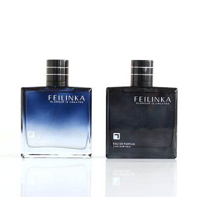 Luxury Square Empty Black 50ml Men's Perfume Bottles Glass 