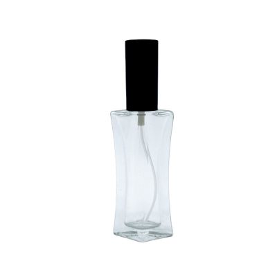 Wholesale 15ML thin waist empty glass perfume bottle pump by fog perfume bottle 