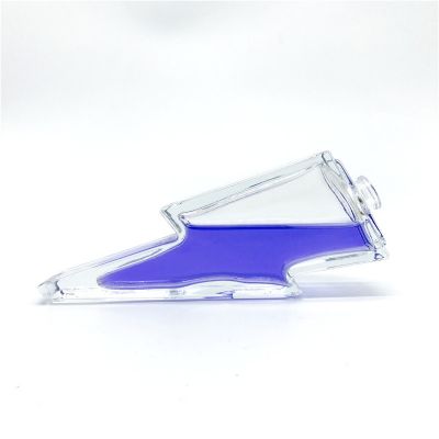 Lightning shape beauty perfume bottle with empty bottle perfume 