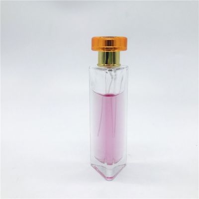 China factory sale triangle shape perfume bottle empty perfume bottle 