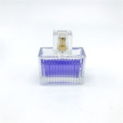 2020 fashion square empty glass luxury perfume bottle 