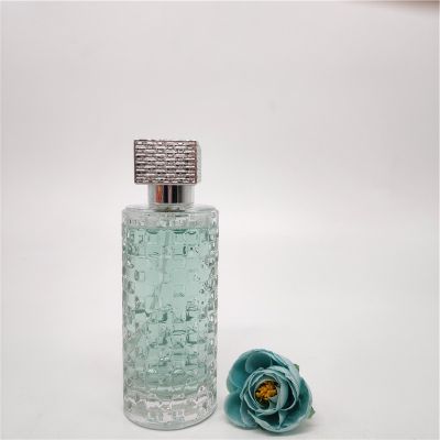 big capacity 100ml empty luxury glass square spray glass perfume bottle 