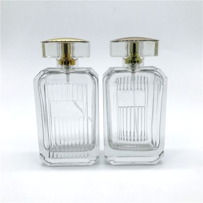 100ml rectangle shaped glass perfume bottles factory 