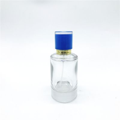 100ml oval shape glass perfume bottle with zamak top 
