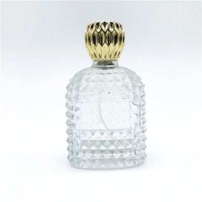 Empty Atomizer Bottle 100ml Refillable Clear Glass Luxury Spray Perfume Bottle