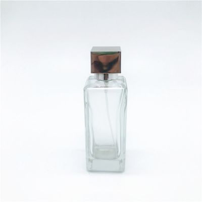 custom 50ml polished fragrance bottle glass perfume bottle with cap 