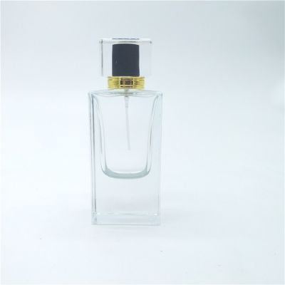 Square thick bottom empty perfume bottle 60ml perfume bottles glass perfume oil bottle with luxury cap