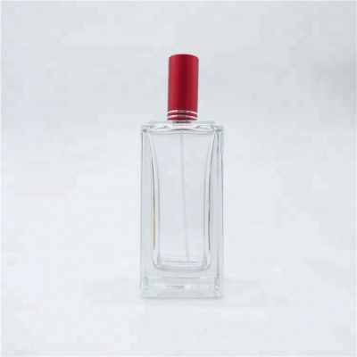 Perfume glass bottle manufacturer 110ml 3.67oz Rectangle perfume empty bottle glass 