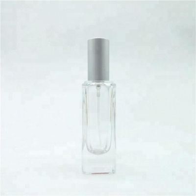 Wholesale imported perfumes dubai 25ml slim square glass perfume bottle factory 