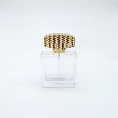 Design your own logo 45ML sprayer empty glass perfume bottle 50ml 