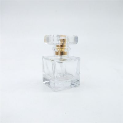 20ml 15ml wholesale empty bottle square glass perfume bottles with gold sprayer 