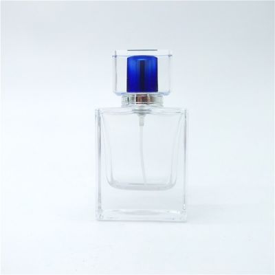 50ml vintage empty glass perfume bottles crimping machine square bottle perfume