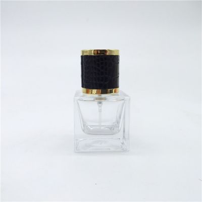 20ml black cap brand empty bottles clear perfume glass bottle men 