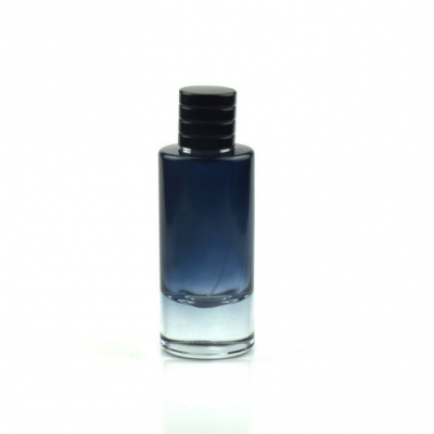 Large Capacity Blue 50ml 100ml Glass Bottles Perfume Spray Bottle Glass