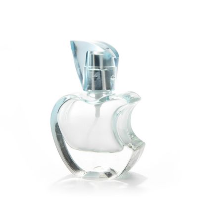 30ml 1oz wholesale transparent empty unique apple shaped fragrance women's perfume spray glass bottle 