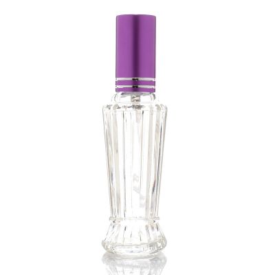 10ml Column Bar Perfume Use and Glass Material clear perfume bottle with screw sprayer