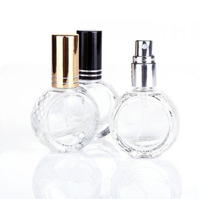 Refill Perfume diffuser 10ml Luxury Round Shape Perfume bottle with aluminum sprayer