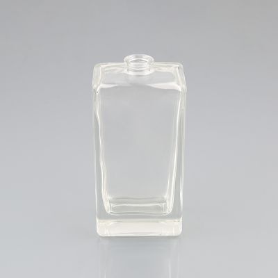 Customized transparent square glass bottle perfume 100ML for men perfume