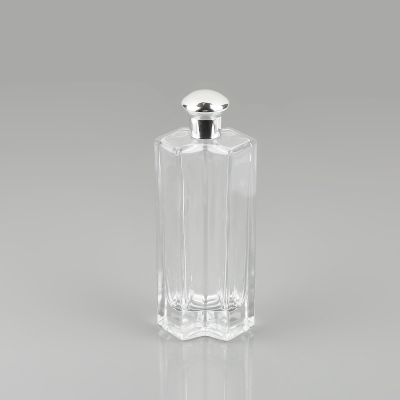 Popular China supplier 100ml perfume bottle glass transparent perfume bottle
