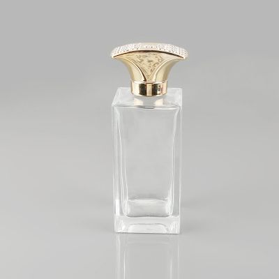 Perfume glass bottles and plastic bottles cap for perfume 