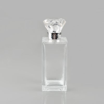 Factory wholesale spray perfume bottles 100ml empty glass perfume bottles with cap 