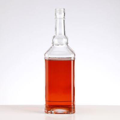 750ml 1000ml Empty vodka square glass bottle alcohol spirits bottle liquor whisky gin glass bottle 1liter 200ml 