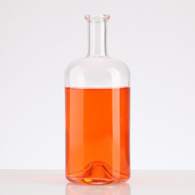 customizable logo 750ml round sake glass bottle vodka tequila rum 700ml glass liquor bottle 