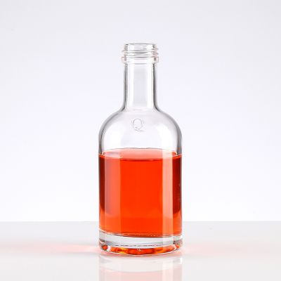 Mini printed transparent bottle vodka bottle glass factory vodka bottle with cork