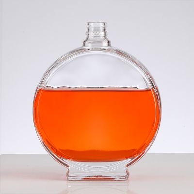 700M 750ml Factory wholesale exquisite brandy bottles Empty Brandy glass Bottle With Crown Cap 