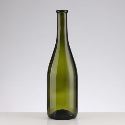 750ml Glass wine bottle with wooden cork lid unique wine bottles 