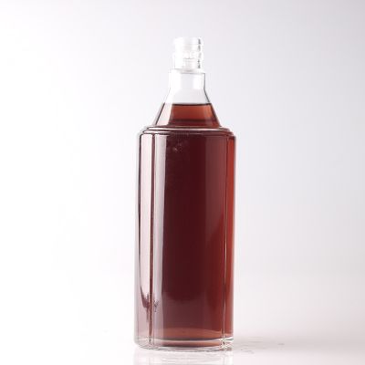 75cl factory special shape brandy alcohol bottle with aluminium cap 