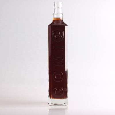 Hot sale custom water bottle 750ml Whisky Bottles square whiskey glass for sale 