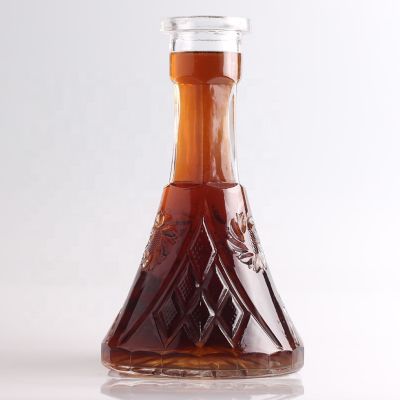 Cork Sealing Type glass wine bottle 500ml glass wine bottle super flint liquor wholesale 