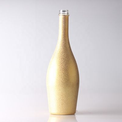 Glass Bottle Frosted Electroplated Color Screw Top Tequila Rum Brandy Vodka Whisky Bottles 700ML Glass Bottle 