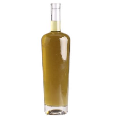 750Ml Wholesale Elegant Alcohol Bottle With Wooden Cork 