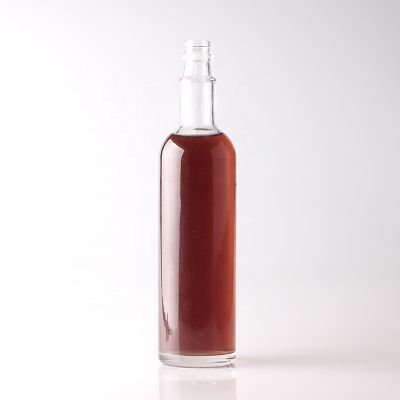 Super flint 750ml glass bottle for sale empty brandy bottle with lid for whisky vodka rum 