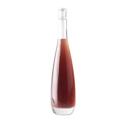 400Ml Factory Wholesale Good Looking Drop Shape Brandy Bottle With Screws