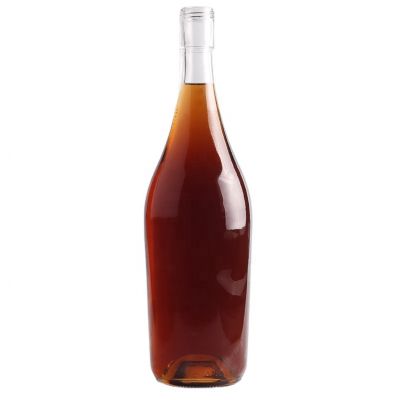 Low Price High End Milky Champagne Glass Bottle With Aluminum Caps 