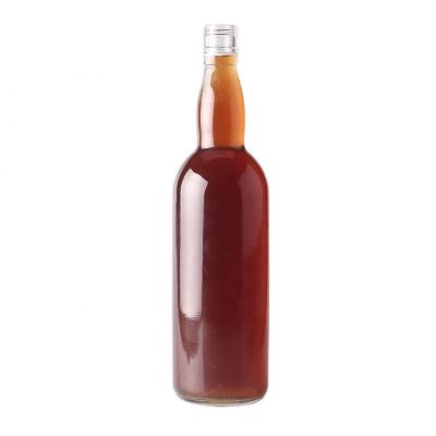 In Stock Hand Made Super Flint Round Glass Liquor Wine Bottle 700ml Glass Brandy Bottle 