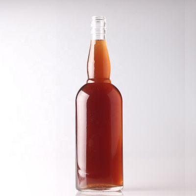 whisky glass bottle custom logo whiskey glass bottle 300ml 75cl for sale