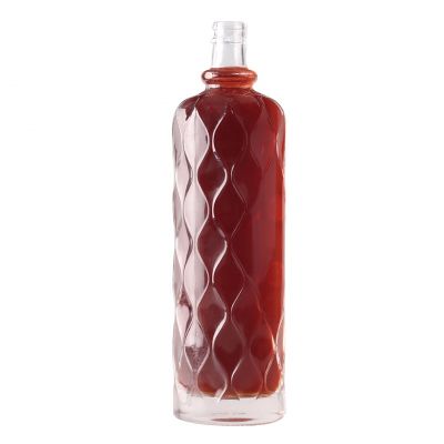 375ml 500ml 750ml Wholesale Price Clear Brandy Glass Bottle Thick Bottom Empty 75cl Glass Bottle 