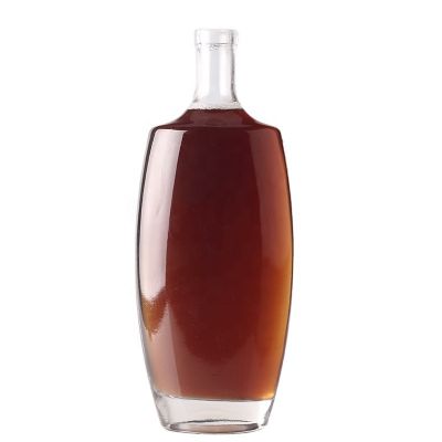 China Supplier Selling Super Flint Glass Bottle 700ml 750ml Empty Vodka Glass Bottle With Cork 