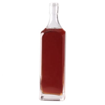 750ml Empty Vodka Bottle With Custom Label Thick Bottom Vodka Bottle With Aluminum Cap For Wholesale 