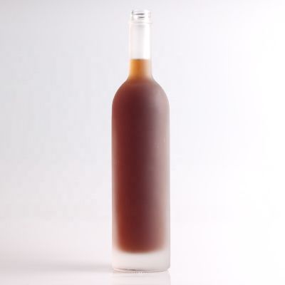 Factory 750ml Frosted Whisky Bottle GPI Finish 75cl Frosting Glass Bottle 